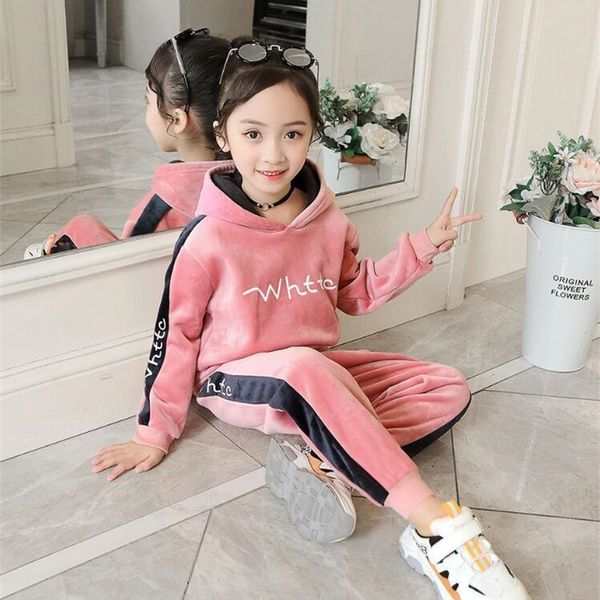 boys autumn winter sports suit children clothing set girls thick velvet hoodies+pants 2pcs kids tracksuit 3-10y sweatsuit y200325, White
boys autumn winter sports suit children clothing set girls thick velvet hoodies+pants 2pcs kids tracksuit 3-10y sweatsuit y200325, White