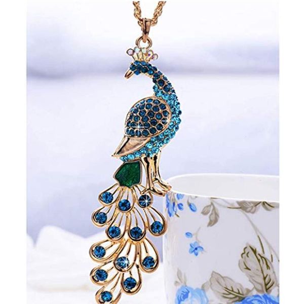 pendant necklaces fully-jewelled peacock necklace bohemian phoenix sweater chain ornament christmas year gift, Silver
pendant necklaces fully-jewelled peacock necklace bohemian phoenix sweater chain ornament christmas year gift, Silver