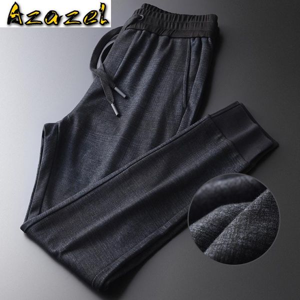 men's pants azazel plaid mens luxury soft knitting elastic waist autumn male plus size 4xl slim fit casual man trousers, Black
men's pants azazel plaid mens luxury soft knitting elastic waist autumn male plus size 4xl slim fit casual man trousers, Black