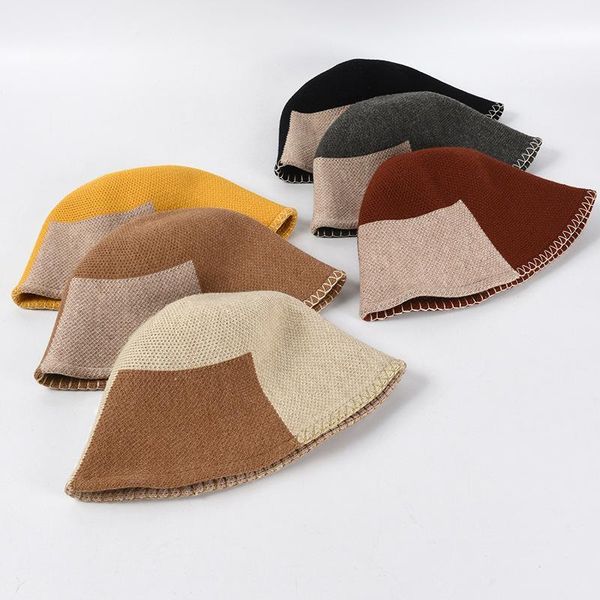 warm wool hat bucket hat women's autumn and winter fisherman vintage knitting wool basin bucket panama sun, Blue;gray
warm wool hat bucket hat women's autumn and winter fisherman vintage knitting wool basin bucket panama sun, Blue;gray