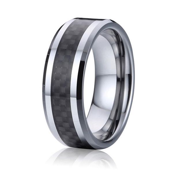 classic 8mm black carbon fiber tungsten carbide ring alliances marriage anniversary wedding band couple rings for men and women, Slivery;golden
classic 8mm black carbon fiber tungsten carbide ring alliances marriage anniversary wedding band couple rings for men and women, Slivery;golden