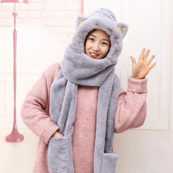 beanies lovely cat ears stuffed female winter outdoor cap warm earmuffs hat scarf, gloves1
beanies lovely cat ears stuffed female winter outdoor cap warm earmuffs hat scarf, gloves1