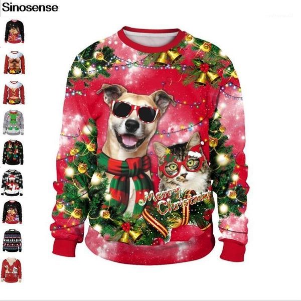 men's sweaters ugly christmas sweater men women crew neck sweatshirt 3d funny dog cat printed autumn winter holiday party xmas jumpers, White;black
men's sweaters ugly christmas sweater men women crew neck sweatshirt 3d funny dog cat printed autumn winter holiday party xmas jumpers, White;black