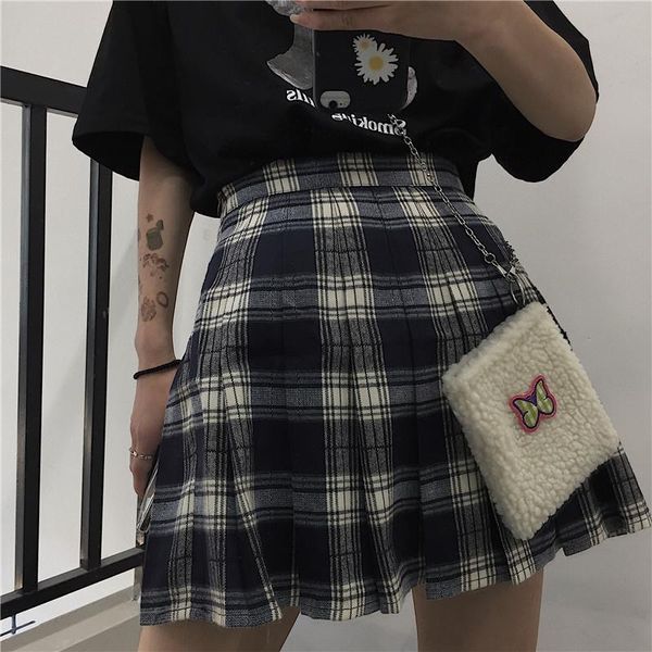 harajuku plaid skirt women retro high waist pleated mini skirts new fashion streetwear grunge style casual summer skirts female, Black
harajuku plaid skirt women retro high waist pleated mini skirts new fashion streetwear grunge style casual summer skirts female, Black
