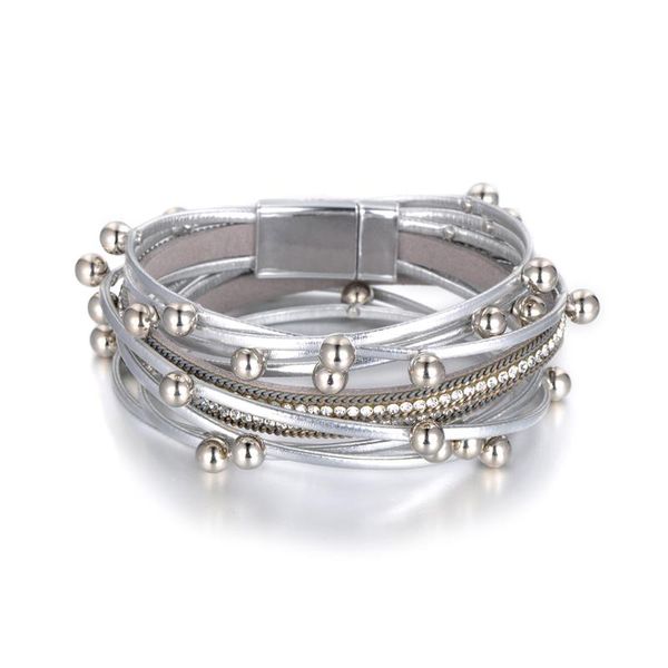 lokaer wholesale fashion leather bracelet multilayer bracelets rhinestone magnet buckle for women gift wrbr006, Golden;silver
lokaer wholesale fashion leather bracelet multilayer bracelets rhinestone magnet buckle for women gift wrbr006, Golden;silver