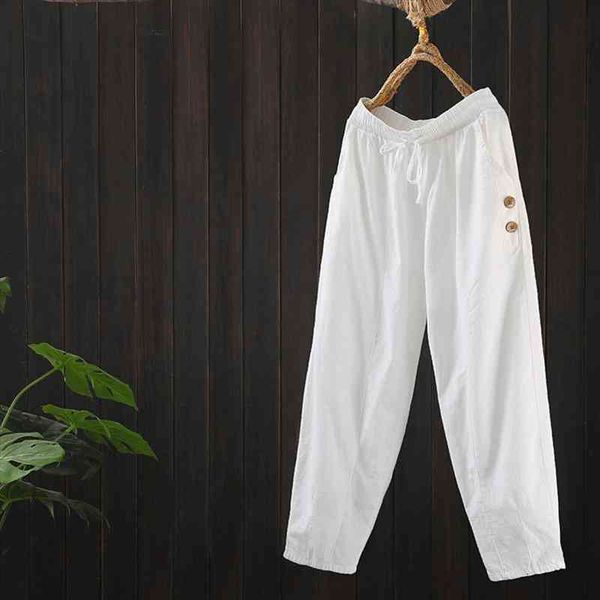 womens plus size pants summer cotton casual solid elastic waist harem pants women streetwear retro womens cropped trousers, Black;white
womens plus size pants summer cotton casual solid elastic waist harem pants women streetwear retro womens cropped trousers, Black;white