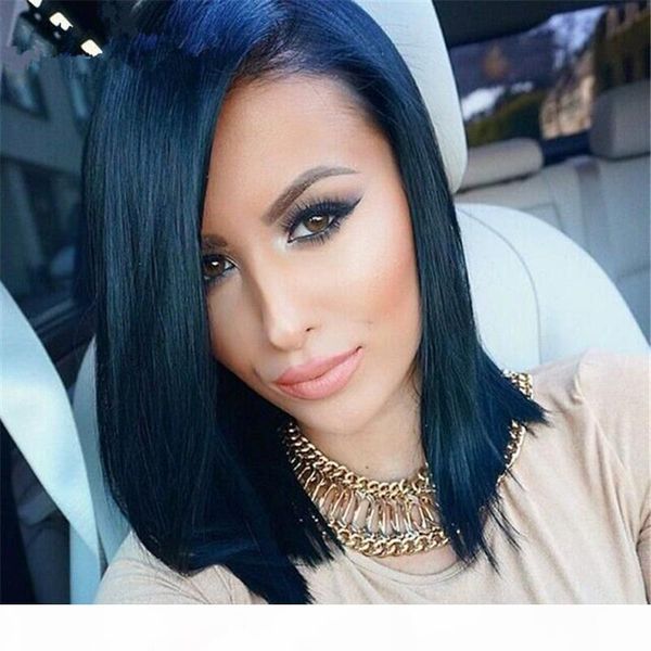 130% density brazilian 8a virgin human hair short bob lace front wig with baby hair bob full lace wig for black woman, Black;brown
130% density brazilian 8a virgin human hair short bob lace front wig with baby hair bob full lace wig for black woman, Black;brown