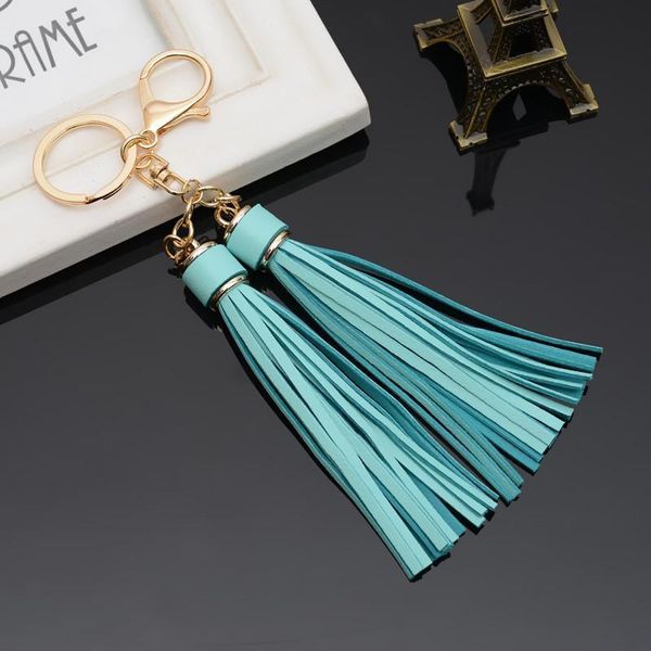 12pcs Dozen Whole Sale Leather Tassels Key Chain With Two Tassels For Womencar Keychain Bag Key Ring Jewelry Eh820c H Jllqlp