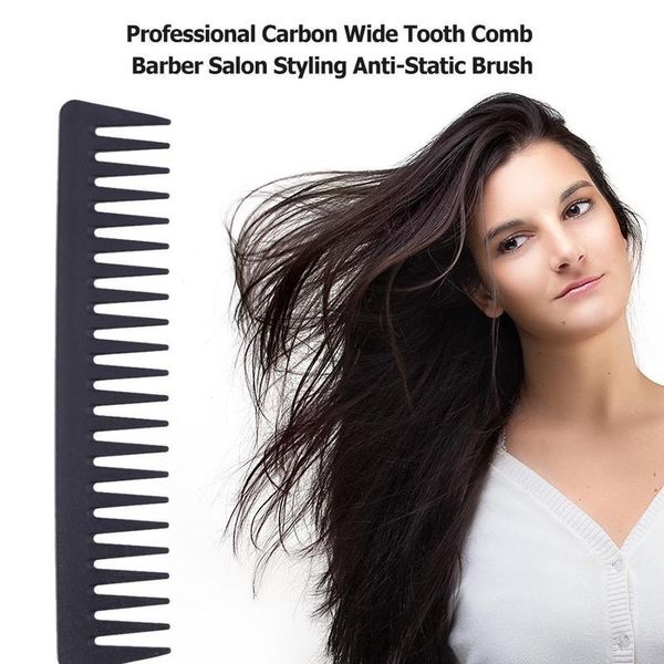 anti-static carbon wide tooth comb durable heat resistance professional salon barber professional hair styli jllzjg, Silver
anti-static carbon wide tooth comb durable heat resistance professional salon barber professional hair styli jllzjg, Silver