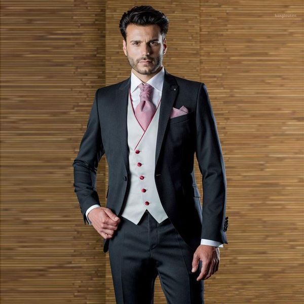 fashion one button black groom tuxedos groomsmen lapel mens suits blazers (jacket+pants+vest+tie) w:12941, White;black
fashion one button black groom tuxedos groomsmen lapel mens suits blazers (jacket+pants+vest+tie) w:12941, White;black