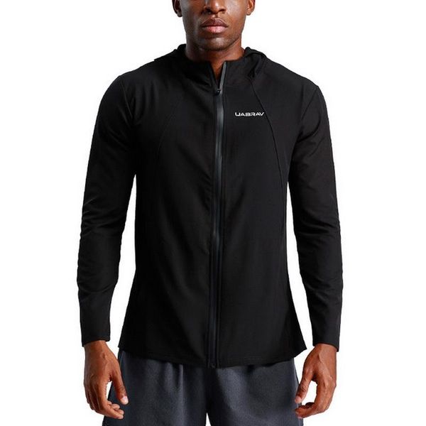 running jackets men's sports hooded sportswear outdoor jacket gym fitness clothing exercise training coat breathable quick dry sweat, Black;red
running jackets men's sports hooded sportswear outdoor jacket gym fitness clothing exercise training coat breathable quick dry sweat, Black;red