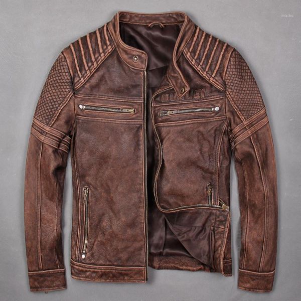 fashion real cow leather jacket men vintage motorcycle jacket bomber coats and jackets mens clothes veste homme 2021 wpy23351, Black
fashion real cow leather jacket men vintage motorcycle jacket bomber coats and jackets mens clothes veste homme 2021 wpy23351, Black