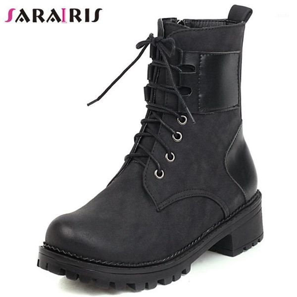 boots sarairis med heel solid women 2021 platform leisure ladies round toe lace up mid calf shoes1, Black
boots sarairis med heel solid women 2021 platform leisure ladies round toe lace up mid calf shoes1, Black