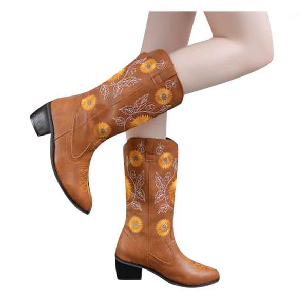 women's thick-heeled unique printed mid-calf leather boots women's embroidered plus size fashion short boots botas de mujer1, Black
women's thick-heeled unique printed mid-calf leather boots women's embroidered plus size fashion short boots botas de mujer1, Black