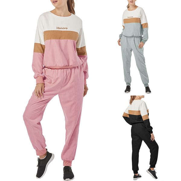 2020 tracksuits women pullover set full sleeve o-neck patchwork sweatshirt pockets pants suit two piece set outfits sweatsuits, White;black
2020 tracksuits women pullover set full sleeve o-neck patchwork sweatshirt pockets pants suit two piece set outfits sweatsuits, White;black