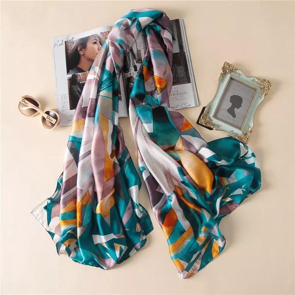 scarves yulaili fashion geometry print silk scarf for women summer ladies blue beach scarfs multi- functional wrap wholesale, Blue;gray
scarves yulaili fashion geometry print silk scarf for women summer ladies blue beach scarfs multi- functional wrap wholesale, Blue;gray