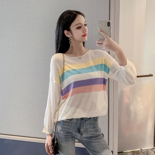 осень и зима 2020 новые свитера выглядят thinknitwear трикотажного sweatertop sweaterhollowed из зимних 2020 новых свитеров вида женщин осен, White;black
осень и зима 2020 новые свитера выглядят thinknitwear трикотажного sweatertop sweaterhollowed из зимних 2020 новых свитеров вида женщин осен, White;black