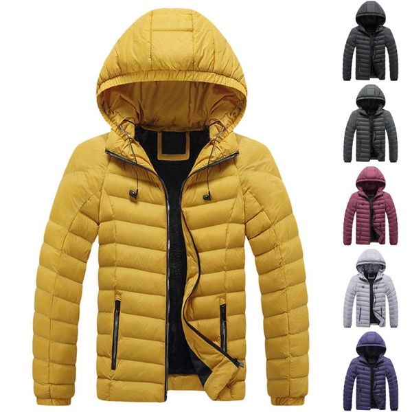 men's down & parkas winter men zipped warm tracksuit casual soild long sleeve outwear coat fashion hooded male clothing manteau homme h, Black
men's down & parkas winter men zipped warm tracksuit casual soild long sleeve outwear coat fashion hooded male clothing manteau homme h, Black