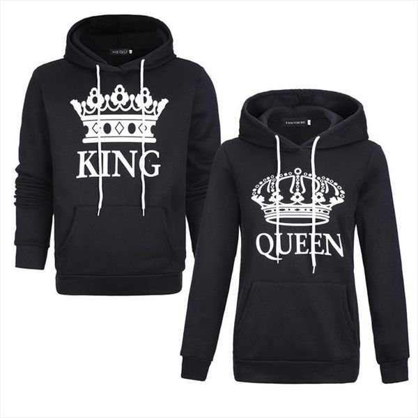 2020 new women men hoodies king queen printed sweatshirt lovers couples hoodie hooded sweatshirt casual pullovers tracksuits, Black 
2020 new women men hoodies king queen printed sweatshirt lovers couples hoodie hooded sweatshirt casual pullovers tracksuits, Black