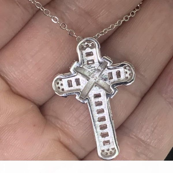2020 sell cross pendant luxury jewelry real 925 sterling silver small large pendant party cz diamond women men clavicle chain necklace
2020 sell cross pendant luxury jewelry real 925 sterling silver small large pendant party cz diamond women men clavicle chain necklace
