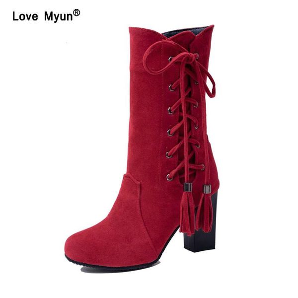 fashion large size 32-45 high heel boots women shoes woman zip up shoelace winter boots fringe footwear party bottine 693, Black
fashion large size 32-45 high heel boots women shoes woman zip up shoelace winter boots fringe footwear party bottine 693, Black