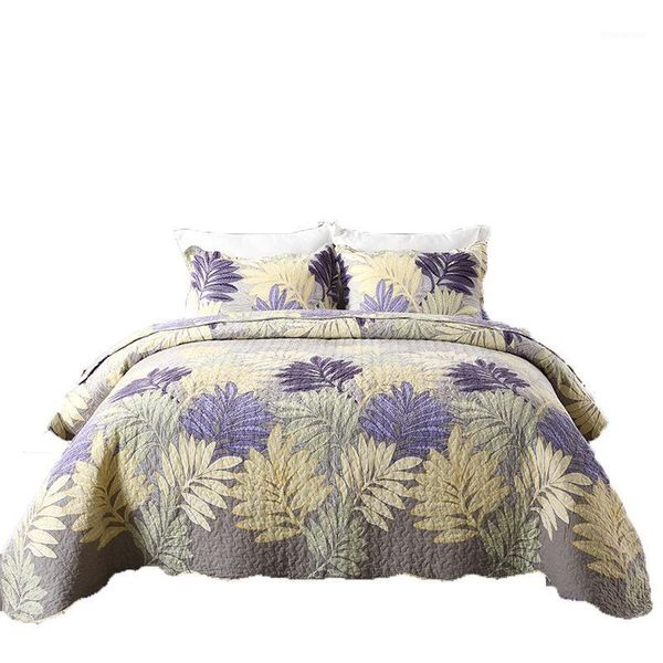 home textile quilt bedspread 100%cotton bed cover patchwork american style purple blue leaf air-condition comforter 230*250cm1
home textile quilt bedspread 100%cotton bed cover patchwork american style purple blue leaf air-condition comforter 230*250cm1