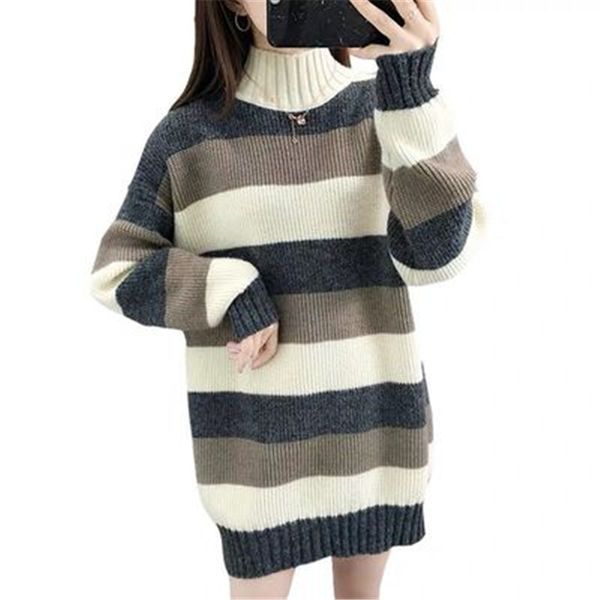womens turtleneck sweater knitted pullover long loose thick warm sweater fashion casual women sweater as1526, White;black
womens turtleneck sweater knitted pullover long loose thick warm sweater fashion casual women sweater as1526, White;black