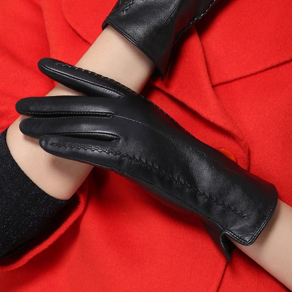 touch screen spring and autumn winter women' short leather plush warm trolley windproof driving riding gloves, Blue;gray
touch screen spring and autumn winter women' short leather plush warm trolley windproof driving riding gloves, Blue;gray