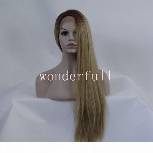blonde wig body wave new long synthetic hair women girl replacement short dark roots to blond lace front wigs 180%density, Black
blonde wig body wave new long synthetic hair women girl replacement short dark roots to blond lace front wigs 180%density, Black