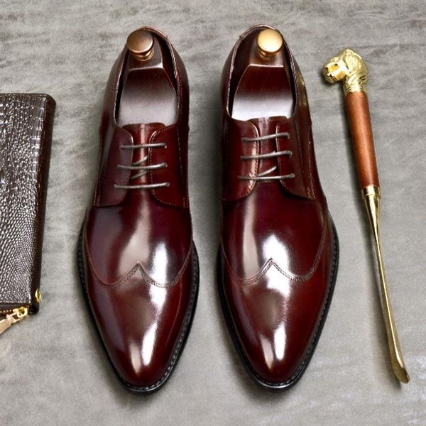 dress shoes men genuine leather office lace up classic derby for british business wedding party oxfords a69, Black
dress shoes men genuine leather office lace up classic derby for british business wedding party oxfords a69, Black