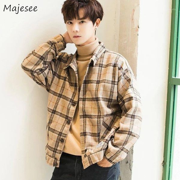 jacket men plaid plus size japanese streetwear males all match clothes mens jackets and coats keep warm daily chic1, Black;brown
jacket men plaid plus size japanese streetwear males all match clothes mens jackets and coats keep warm daily chic1, Black;brown