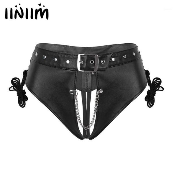 iiniim womens pu leather crotchless briefs lingerie underwear punk lace-up underpants nightclub pole stage performance costume1, Black;pink
iiniim womens pu leather crotchless briefs lingerie underwear punk lace-up underpants nightclub pole stage performance costume1, Black;pink