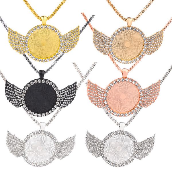 rhinestone bezel cabochon trays with wing round pendant wing tray hip hop style bezel pendant for diy jewelry crafts making kimter-c421fz
rhinestone bezel cabochon trays with wing round pendant wing tray hip hop style bezel pendant for diy jewelry crafts making kimter-c421fz