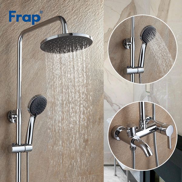 frap bathroom shower faucet rainfall shower set system bath mixer tap with hand sprayer shower panel wall mounted griferia f2416 1011
frap bathroom shower faucet rainfall shower set system bath mixer tap with hand sprayer shower panel wall mounted griferia f2416 1011