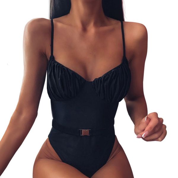 women summer leopard solid color bikini swimwear with belt 2020 separate women's swimsuit bathers, White;black
women summer leopard solid color bikini swimwear with belt 2020 separate women's swimsuit bathers, White;black
