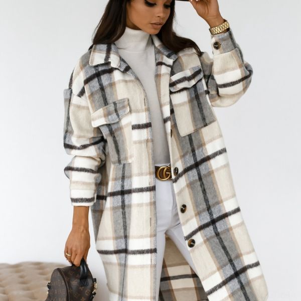 ajyyo autumn and winter 2020 long sleeve button warm button jacket lapel casual warm plaid long woolen jacket, Black
ajyyo autumn and winter 2020 long sleeve button warm button jacket lapel casual warm plaid long woolen jacket, Black