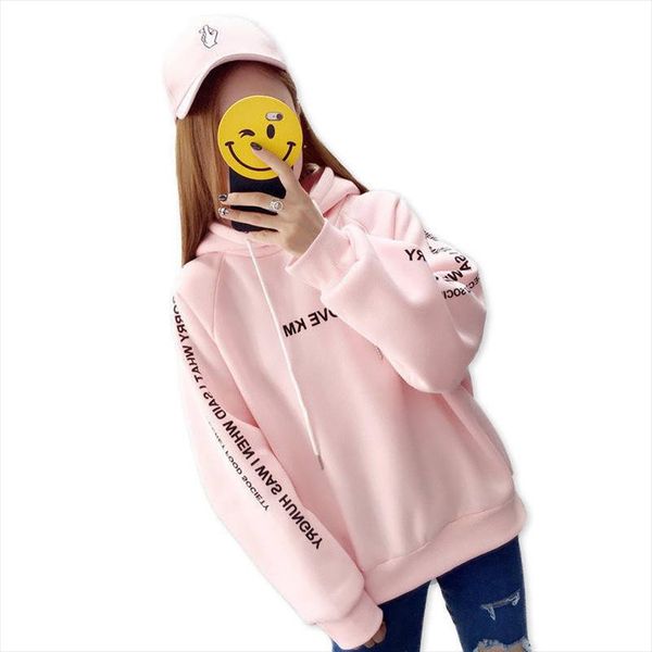 printed letter womens hoodies o casual loose long sleeved jumper hoody autumn winter new womens pink sweatshirt, Black
printed letter womens hoodies o casual loose long sleeved jumper hoody autumn winter new womens pink sweatshirt, Black