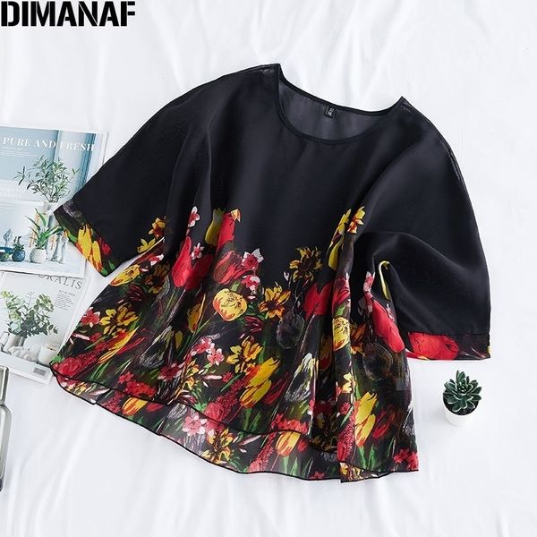 dimanaf plus size women blouse shirt elegant lady tunic chiffon floral print thin oversize female clothing summer new y200622, White
dimanaf plus size women blouse shirt elegant lady tunic chiffon floral print thin oversize female clothing summer new y200622, White