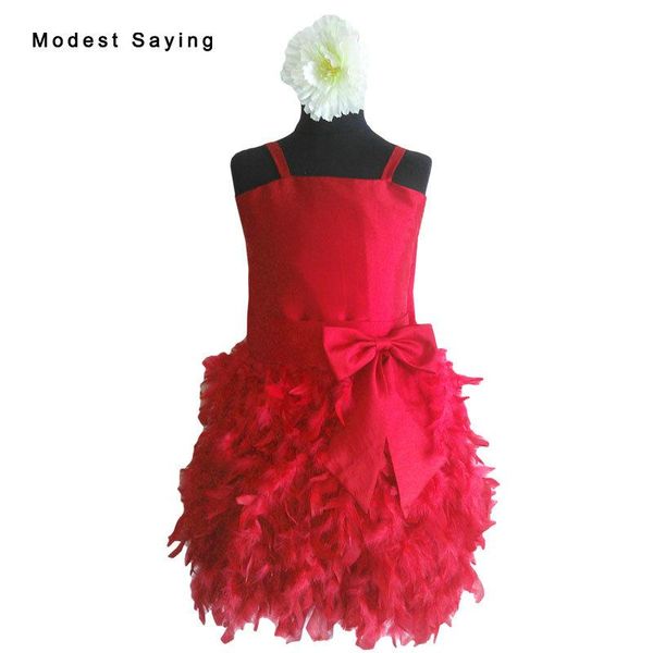 girl's dresses lovely sheath bow feather flower girl dress 2021 with straps knee-length kids pageant party prom gowns communion yf22, Red;yellow
girl's dresses lovely sheath bow feather flower girl dress 2021 with straps knee-length kids pageant party prom gowns communion yf22, Red;yellow