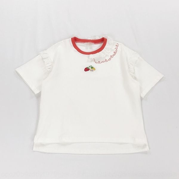 0j097 sweet girly strawberry and little girl embroidered t-shirt sleeve short irregular with strawberry lace embroidered lacelace for studen, White
0j097 sweet girly strawberry and little girl embroidered t-shirt sleeve short irregular with strawberry lace embroidered lacelace for studen, White