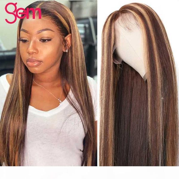 13x4 highlight straight lace front human hair wig honey blonde brown pre plucked gem brazilian remy lace frontal wigs for women, Black;brown
13x4 highlight straight lace front human hair wig honey blonde brown pre plucked gem brazilian remy lace frontal wigs for women, Black;brown