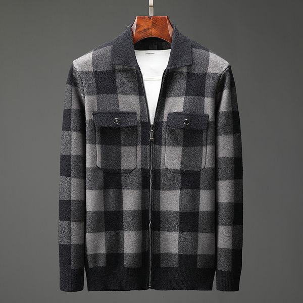 men sweaters contrast plaid turndown collar cardigan acrylic 12 needle knitting button casaco masculino dd89567 9xbu, White;black
men sweaters contrast plaid turndown collar cardigan acrylic 12 needle knitting button casaco masculino dd89567 9xbu, White;black