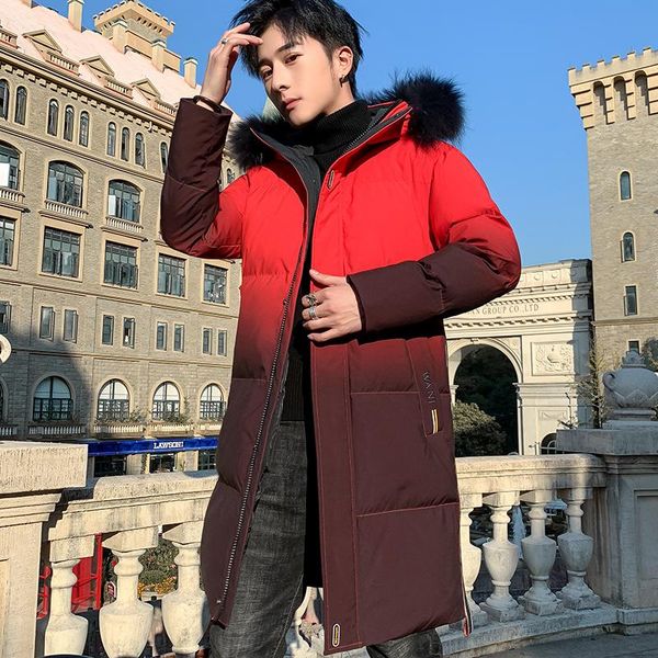 winter men long parkas cotton-padded jacket with gradient color men's hooded thick warm jackets custom fit fur coat size 3xl, Black
winter men long parkas cotton-padded jacket with gradient color men's hooded thick warm jackets custom fit fur coat size 3xl, Black
