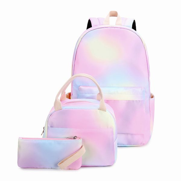 shiny gradient color backpacks three-piece kids schoolbag waterproof polyester backpack girls backpacks set
shiny gradient color backpacks three-piece kids schoolbag waterproof polyester backpack girls backpacks set
