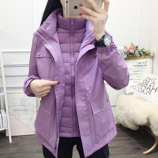tooling winter outdoor eiderdown outerwear female triad feather bladder wind upset warm mountaineering wear on foot, Black
tooling winter outdoor eiderdown outerwear female triad feather bladder wind upset warm mountaineering wear on foot, Black