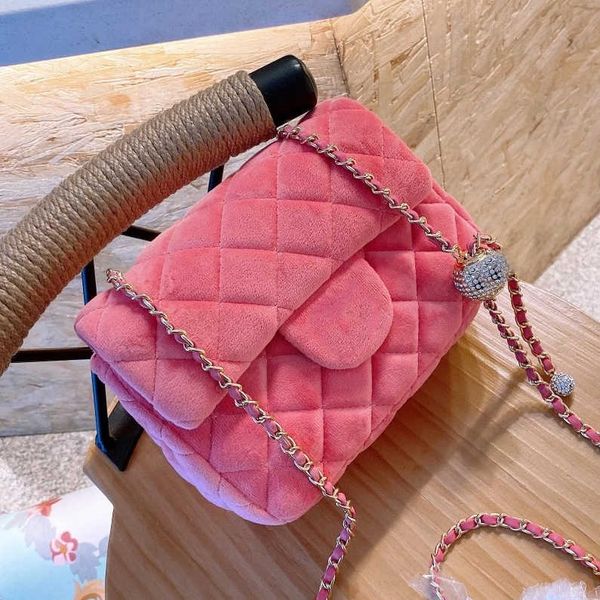 f/w new velvet womens cc rhinestone ball handbag adjustable chain shoulder strap messenger bag ing
f/w new velvet womens cc rhinestone ball handbag adjustable chain shoulder strap messenger bag ing