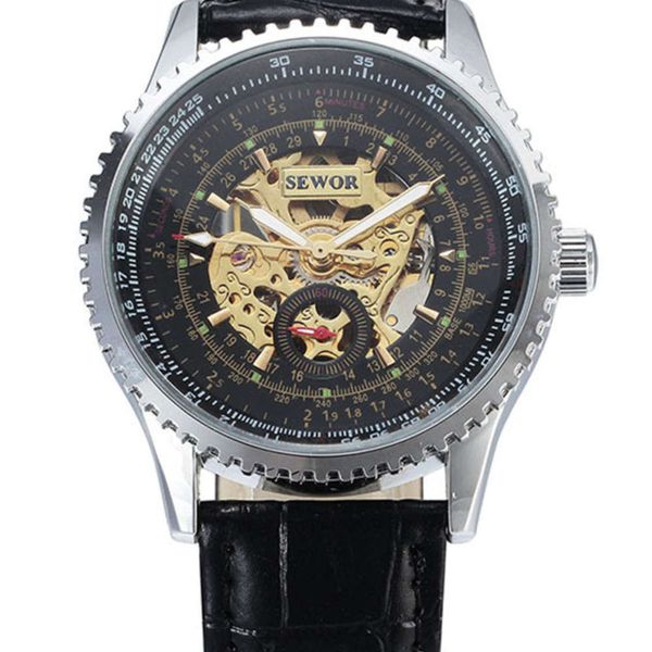men's watch fashion multi mechanical new function alloy sewor mechanical watch leisure watch, Slivery;brown
men's watch fashion multi mechanical new function alloy sewor mechanical watch leisure watch, Slivery;brown