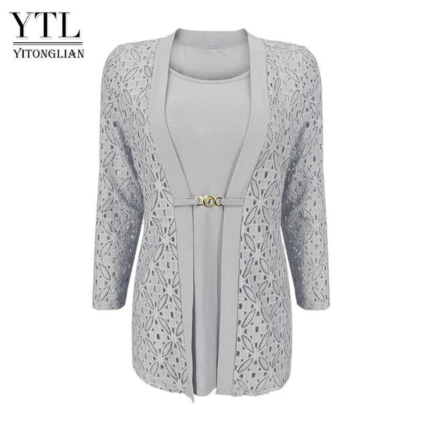 ytl woman elegant long sleeve hollow crochet plus size blouse shirt autumn winter for work office h384b, White
ytl woman elegant long sleeve hollow crochet plus size blouse shirt autumn winter for work office h384b, White