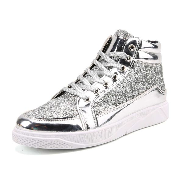 night club bright face, martin boots, men's casual high leather shoes, diamond inlaid gold boots 5892, White;red
night club bright face, martin boots, men's casual high leather shoes, diamond inlaid gold boots 5892, White;red