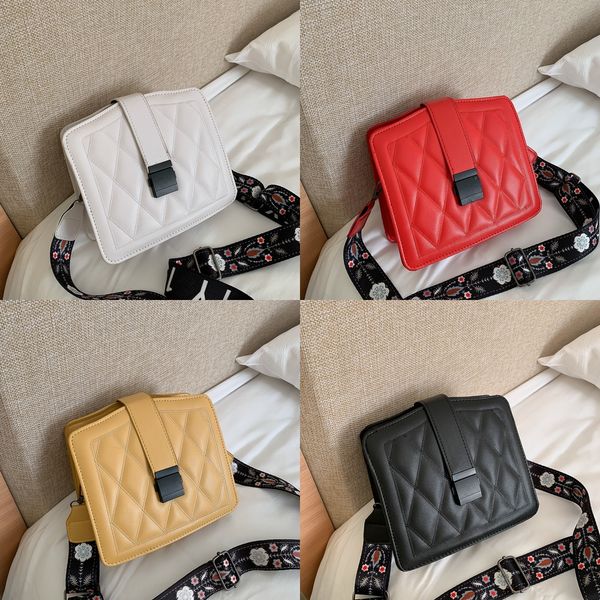 broadband single women 2020 shoulder broadband shoulder new korean fashion crossbody bag with lingge net red bag ag7hd